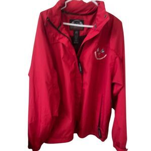 Men’s Stormtech Red Yacht Club Windbreaker Jacket Size XL